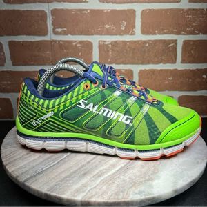 Salming Miles Shoes Mens Size 7.5 Athletic Running Sneakers Green.